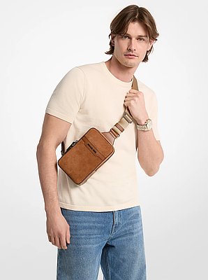 Cooper Medium Suede Sling Pack