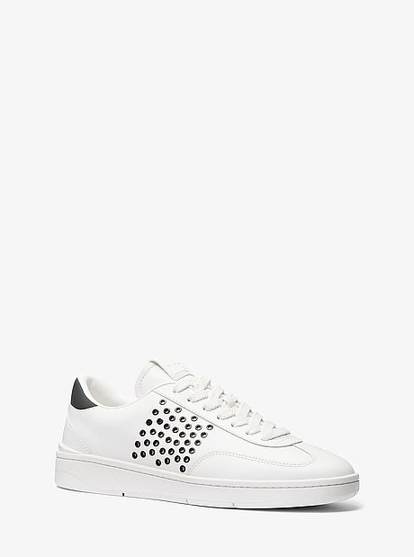 Zapatilla Wilton de piel con ojales