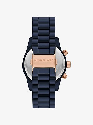 Lexington Pav&eacute; Blue-Tone Watch