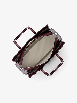 Laila Medium Pebbled Leather Tote Bag image number 1