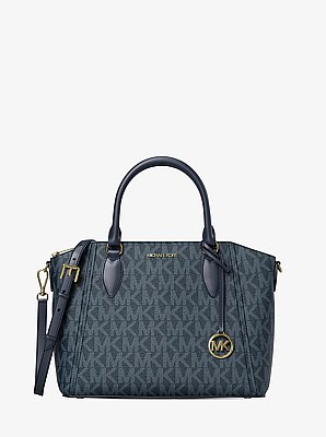 Sienna Medium SIgnature Logo Satchel