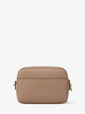Camera bag a tracolla Bryant media in pelle martellata