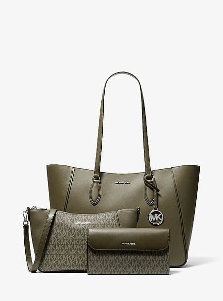Jet Set Travel Large Smooth and Signature Logo 3-in-1 Tote Bag
