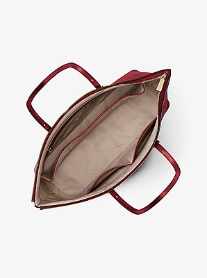 Bolso tote Quinn grande de piel granulada