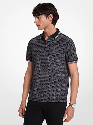 Polo Greenwich in cotone con stampa logo