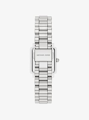 Petite montre Gwynn de ton argent &agrave; pav&eacute;