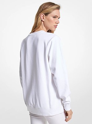 Logo Charm Cotton Blend Sweatshirt