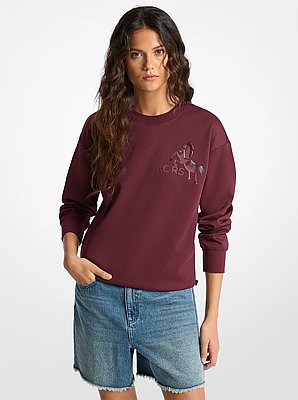 Graphic Logo Cotton Blend Sweatshirt