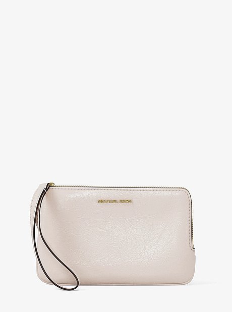 Bolso de pulsera Jet Set Travel peque&ntilde;o con acabado craquelado