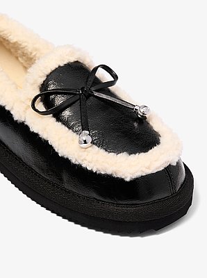 Jo Faux Shearling Trim Moccasin