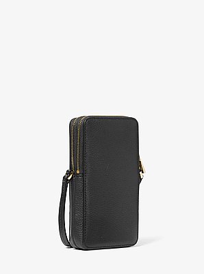 Jet Set Small Pebbled Leather Smartphone Crossbody Bag