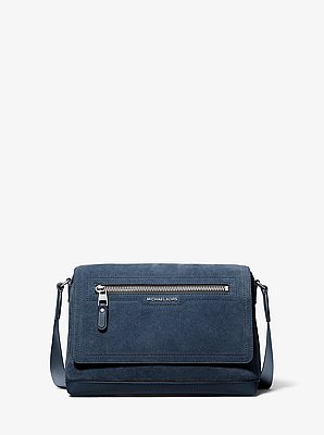 Hudson Small Suede Messenger Bag