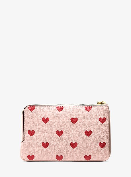 Jet Set Travel Small Printed Signature Logo Wristlet