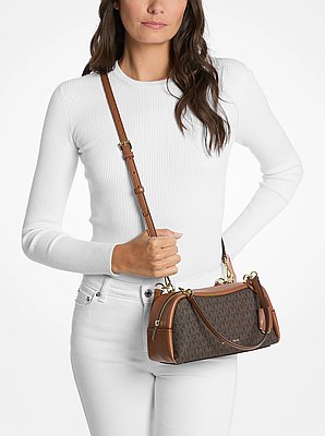 Cecily Small Signature Logo Shoulder Bag