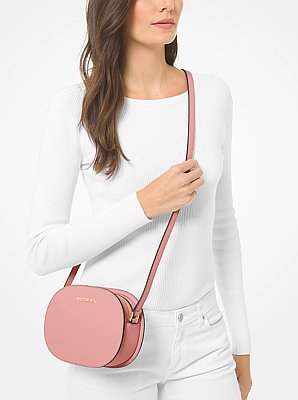 Bandolera Jet Set Travel mediana de piel saffiano