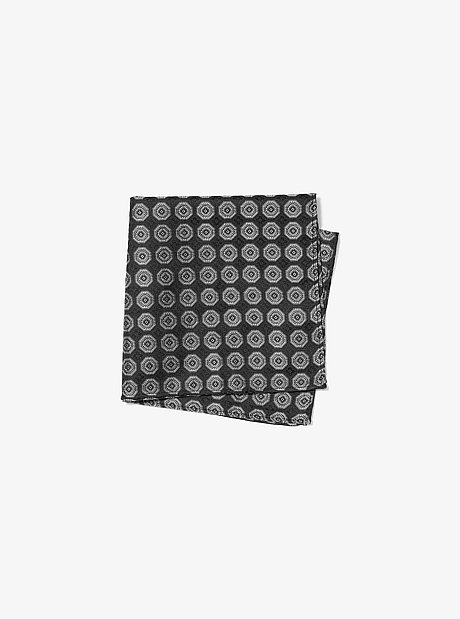Silk Tie and Printed Pocket Square Gift Set
