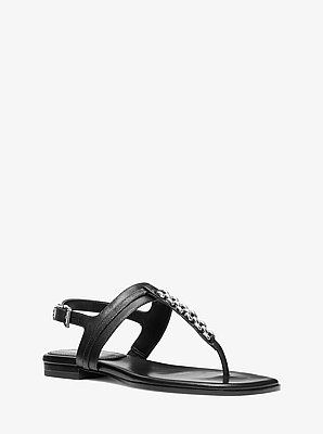 Marcia Embellished Leather Sandal