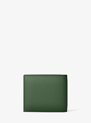 Cooper Saffiano Leather Billfold Wallet With Passcase