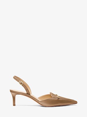 Lena Leather Slingback Pump
