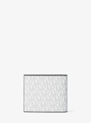 Cooper Signature Logo and Metallic Stripe Billfold Wallet