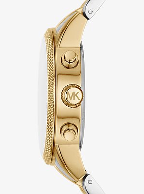 Oversized Hutton Two-Tone Watch