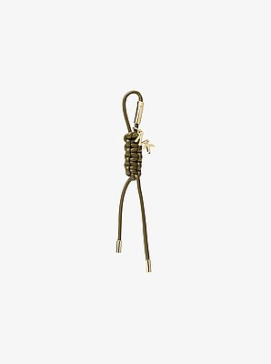 Gold-Tone and Braided Cord Bag Charm