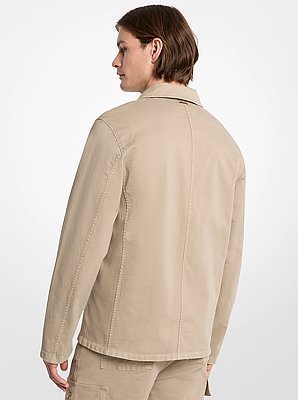 Stretch Cotton Twill Chore Jacket