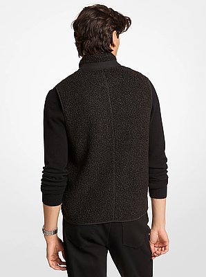 Gilet en sherpa &agrave; fermeture &eacute;clair