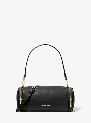 Borsa a tracolla convertibile Jet Set Travel piccola in pelle martellata