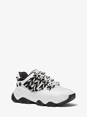 Atlas Cord Mesh and Leather Trainer