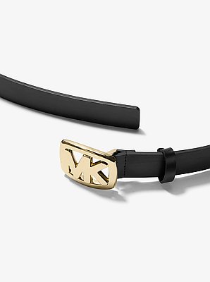 Ceinture en cuir &agrave; logo
