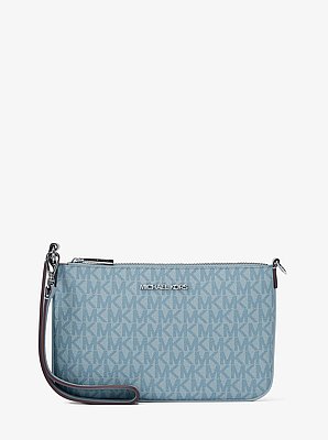 Jet Set Small Signature Logo Convertible Wristlet