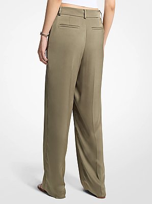 Drapey Satin Wide Leg Pants