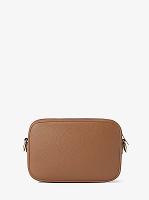 Jet Set Large Pebbled Leather Camera Crossbody Bag