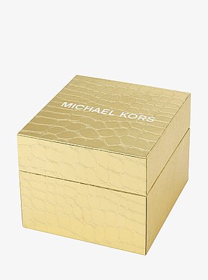 Limited-Edition Mini Darrington Pav&eacute; Bezel Gold-Tone Watch