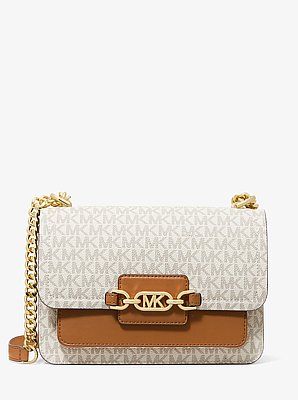 Heather Large Logo Shoulder Bag