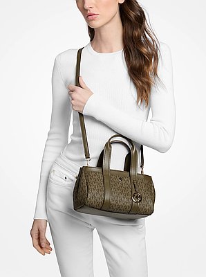 Henkeltasche Foster Extra-Small mit Signature-Logomuster