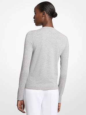 Stretch Viscose Long-Sleeve Shirt