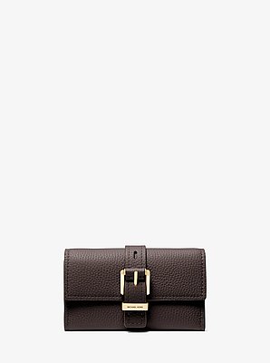 Nolita Medium Pebbled Leather Tri-Fold Wallet