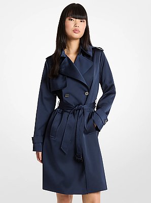 Trenchcoat aus Satin