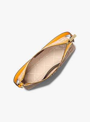 Pochette Vincent de taille moyenne en jacquard &agrave; logo avec &eacute;tui pour cartes