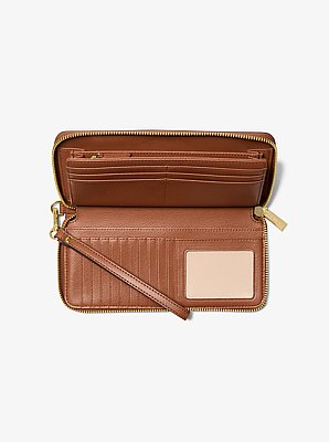 Jet Set Travel Large Leather Continental Wallet