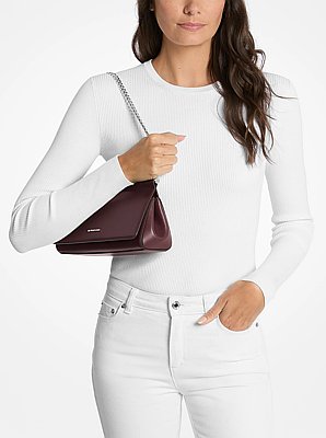 Carmine Medium Leather Pochette