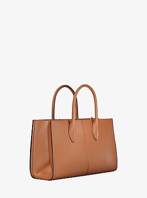 Mirella Medium Pebbled Leather Satchel