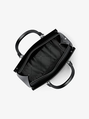 Marilyn Medium Saffiano Leather Satchel in NEGRO | Michael Kors image number 1