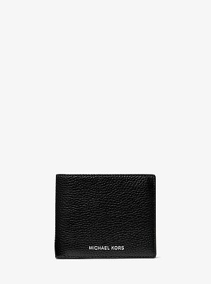 Cooper Pebbled Leather Billfold Wallet With Coin Pouch