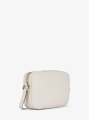 Jet Set Large Pebbled Leather Camera Crossbody Bag