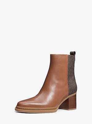Bota Lex de piel con logotipo