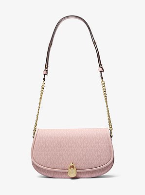Bolso messenger Mila mediano con logotipo exclusivo