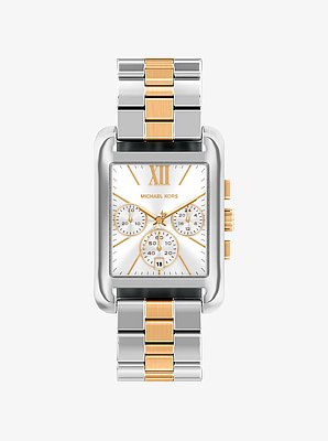 Oversized Monroe Two-Tone Watch